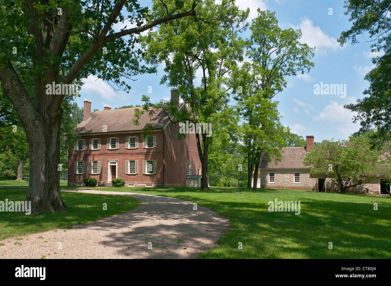 Kentucky, Louisville, Historic Locust Grove, restaurierte Herrenhaus 1790, ehemalige Heimat von George Rogers Clark Stockfoto