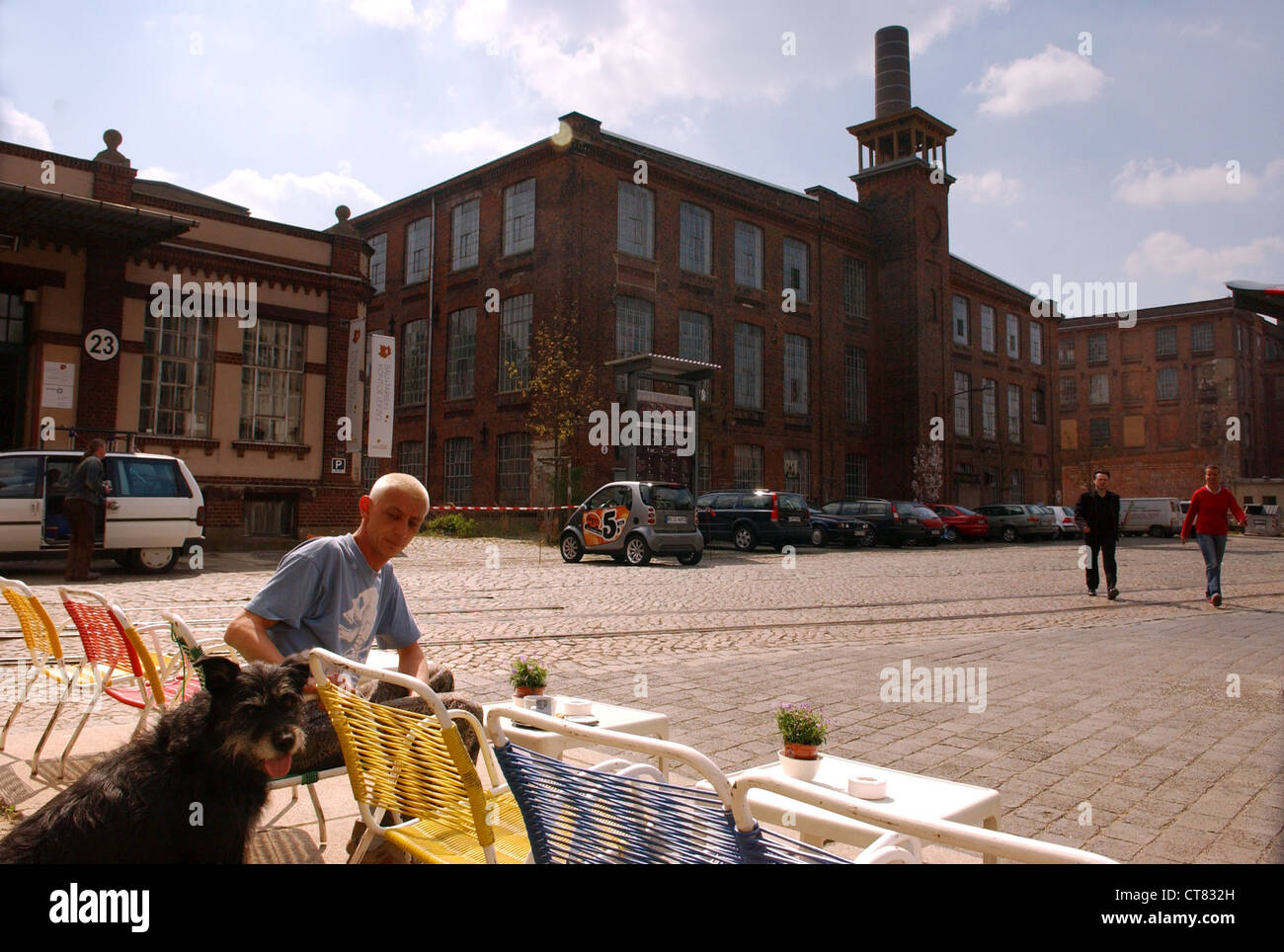 Leipzig, kommerziellen und künstlerischen Zentrum alte Cotton Mill Plagwitz Stockfoto