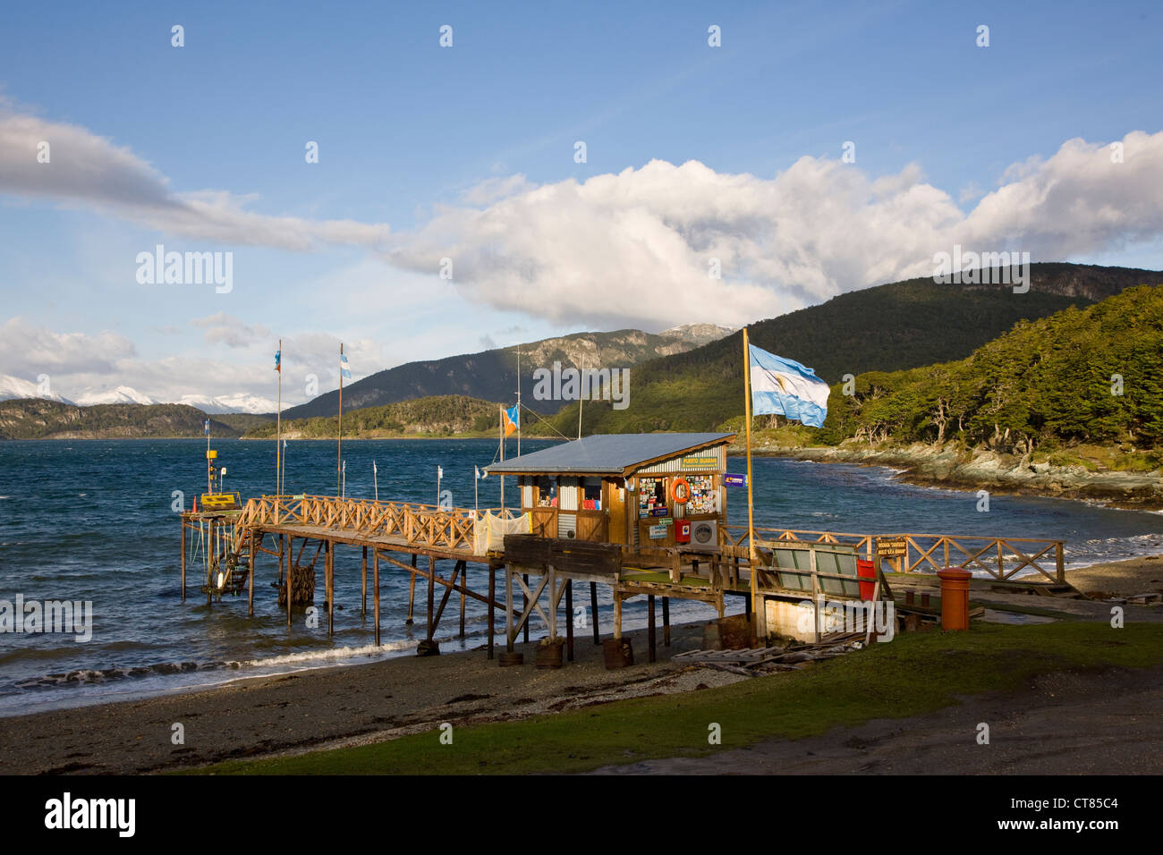 Bahia Ensenada in Parque Nacional Tierra Del Fuego Stockfoto