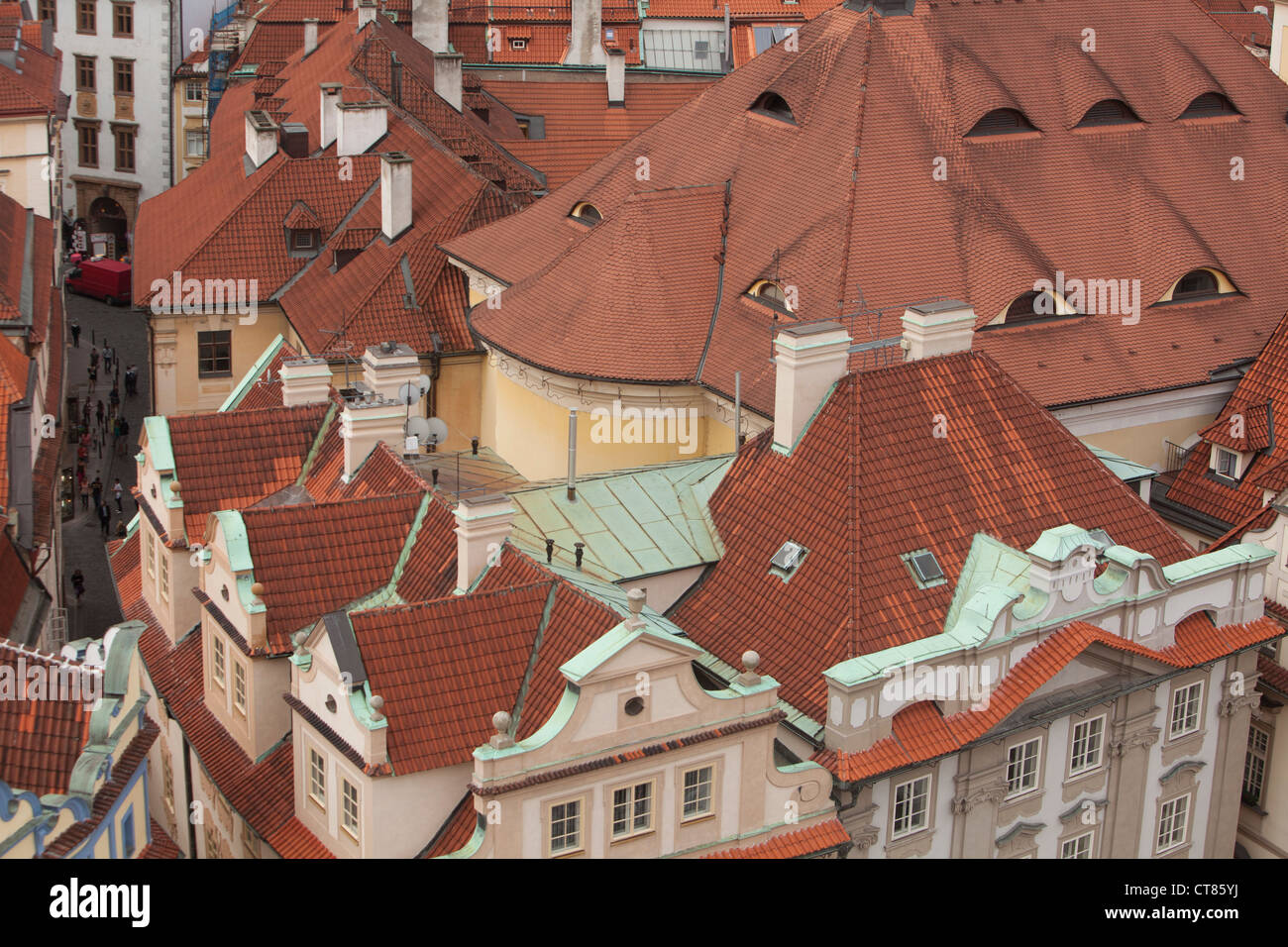 Tschechien, Gebäude, Prag, Stadt, Häuser, Architektur, Kunst, Denkmäler, Gehäuse, Tourismus, Reisen, Szene, Stadtgestaltung, Stockfoto