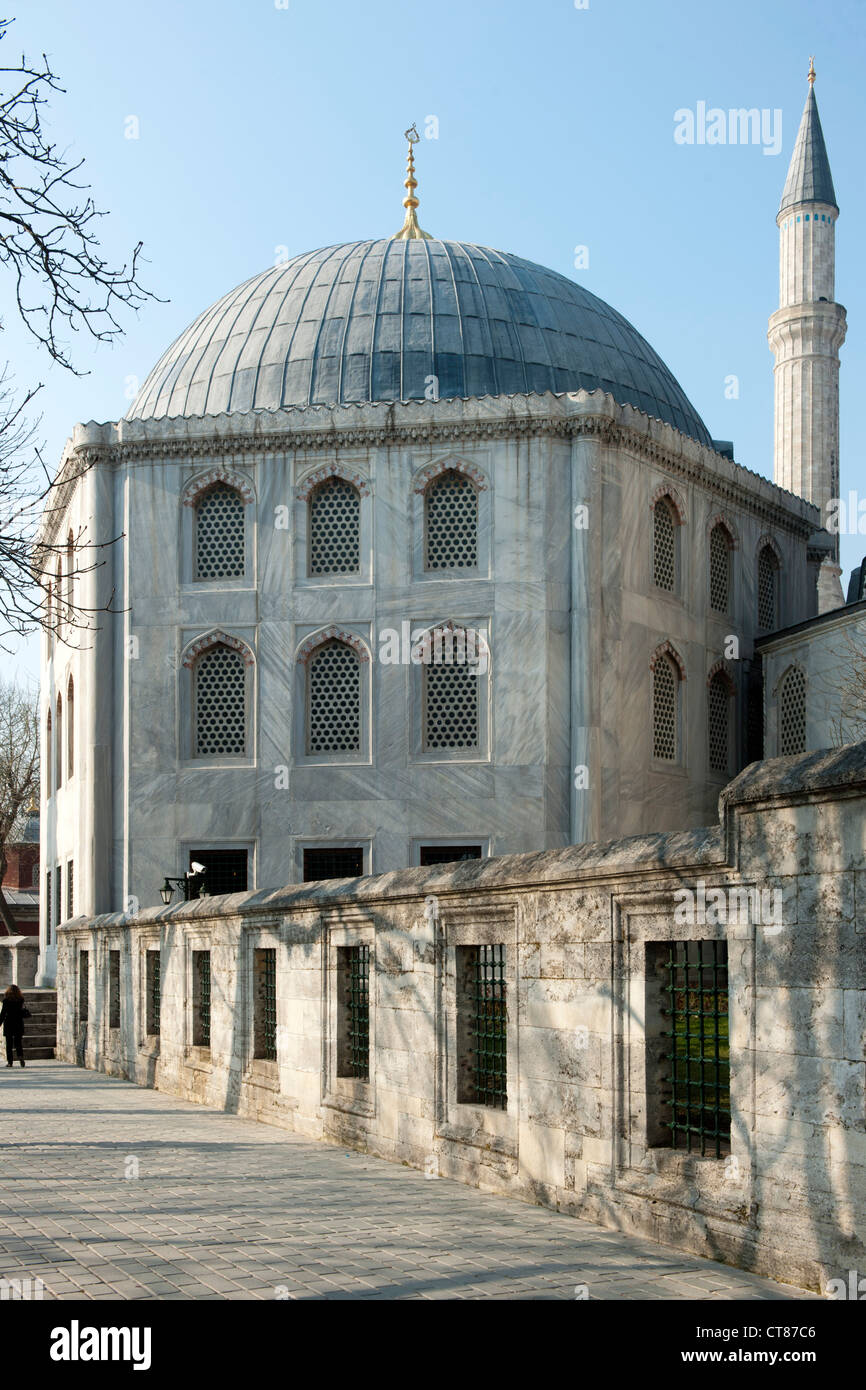 Ägypten, Istanbul, Sultanahmet, Hagia Sophia. Eines der Fünf Herrschergräber, so Genannte Türben Stockfoto