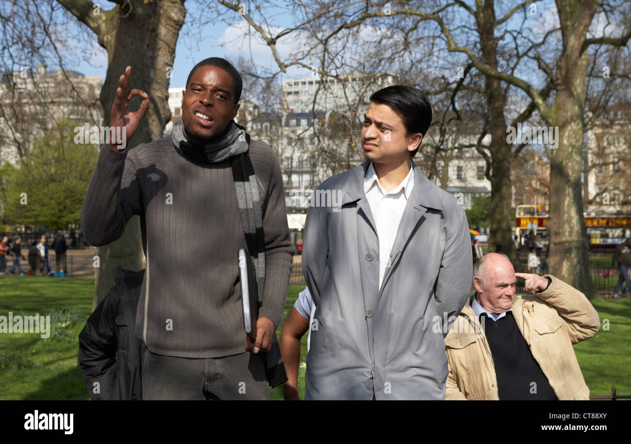 London - Lautsprecher bei Speakers' Corner im Hyde Park Stockfoto