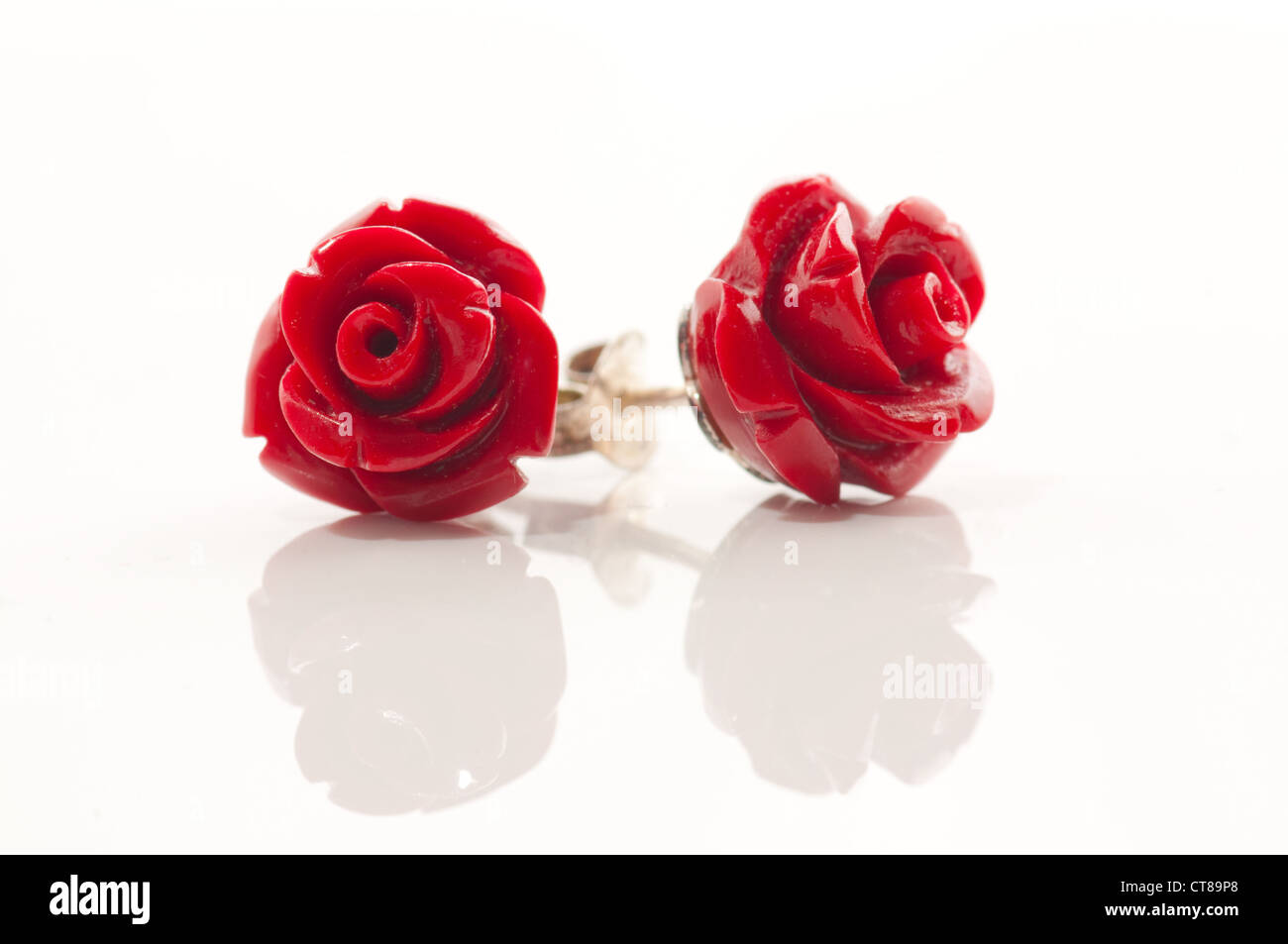 Rote rose Schmuck Stockfoto