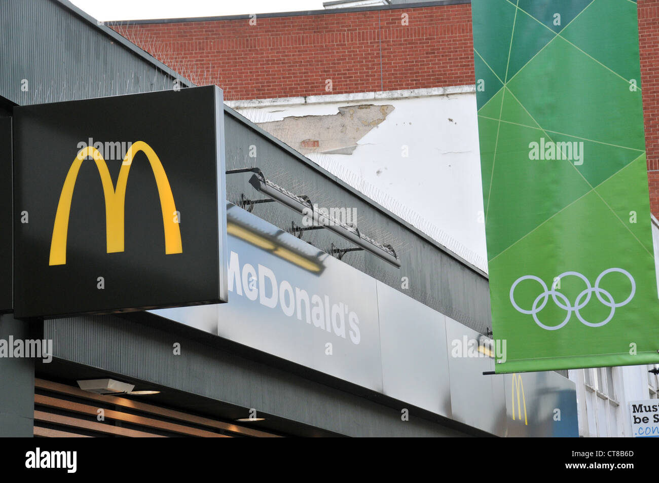 McDonald's Olympia sponsor Sponsoring London 2012 Olympics Worldwide Partner Stockfoto