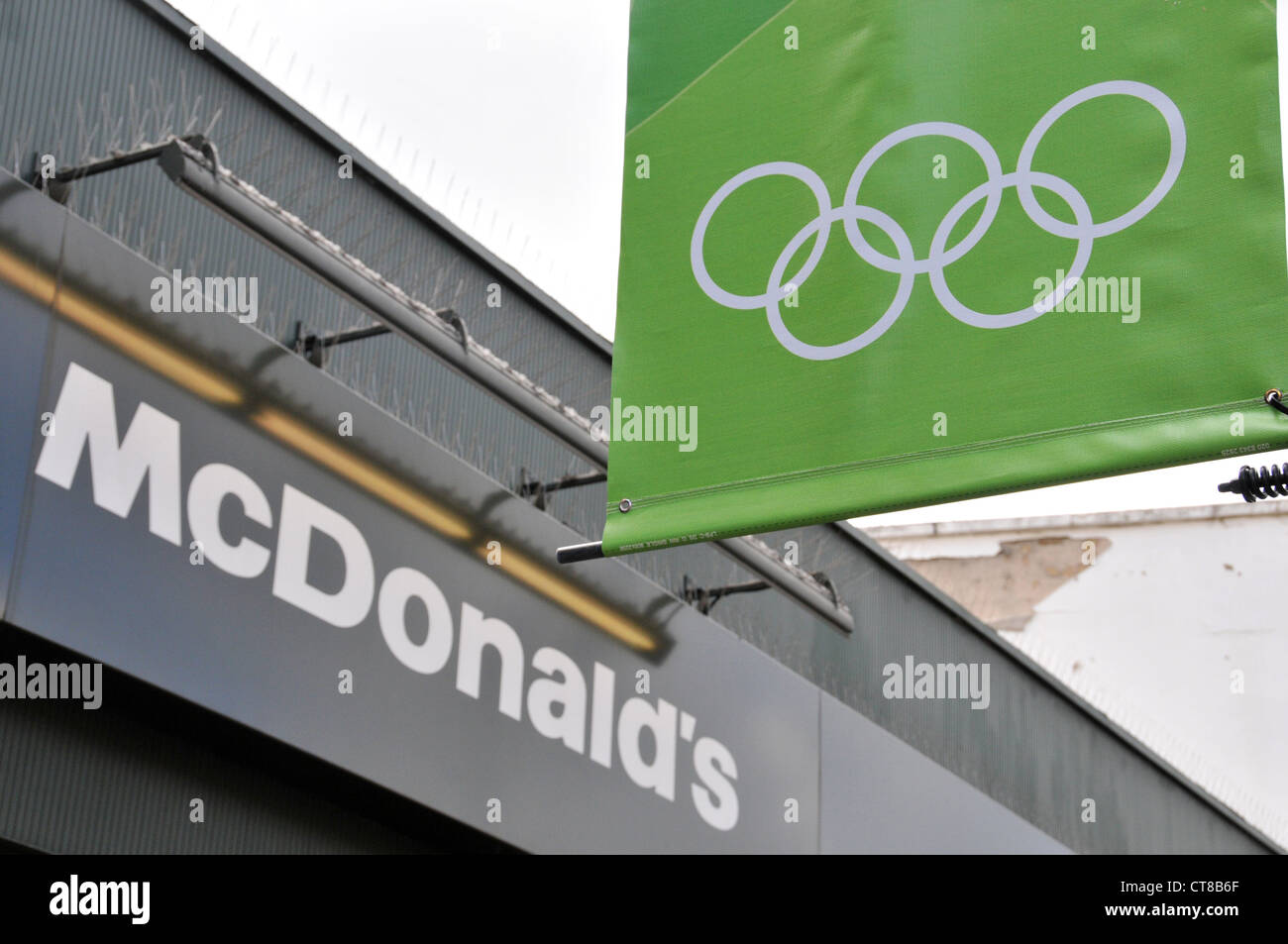 McDonald's Olympia sponsor Sponsoring London 2012 Olympics Worldwide Partner Stockfoto