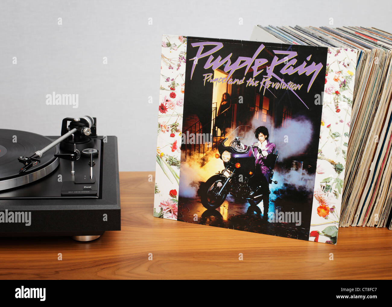 Purple Rain ist das sechste Studioalbum von Prince. Stockfoto