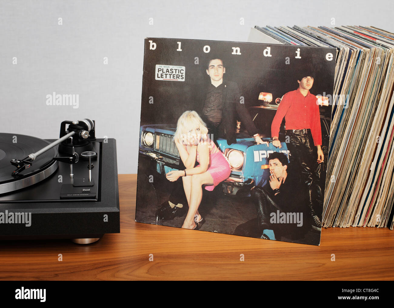 Plastische Buchstaben ist das zweite Studioalbum der amerikanischen New-Wave-Band Blondie, veröffentlicht im Februar 1978. Stockfoto