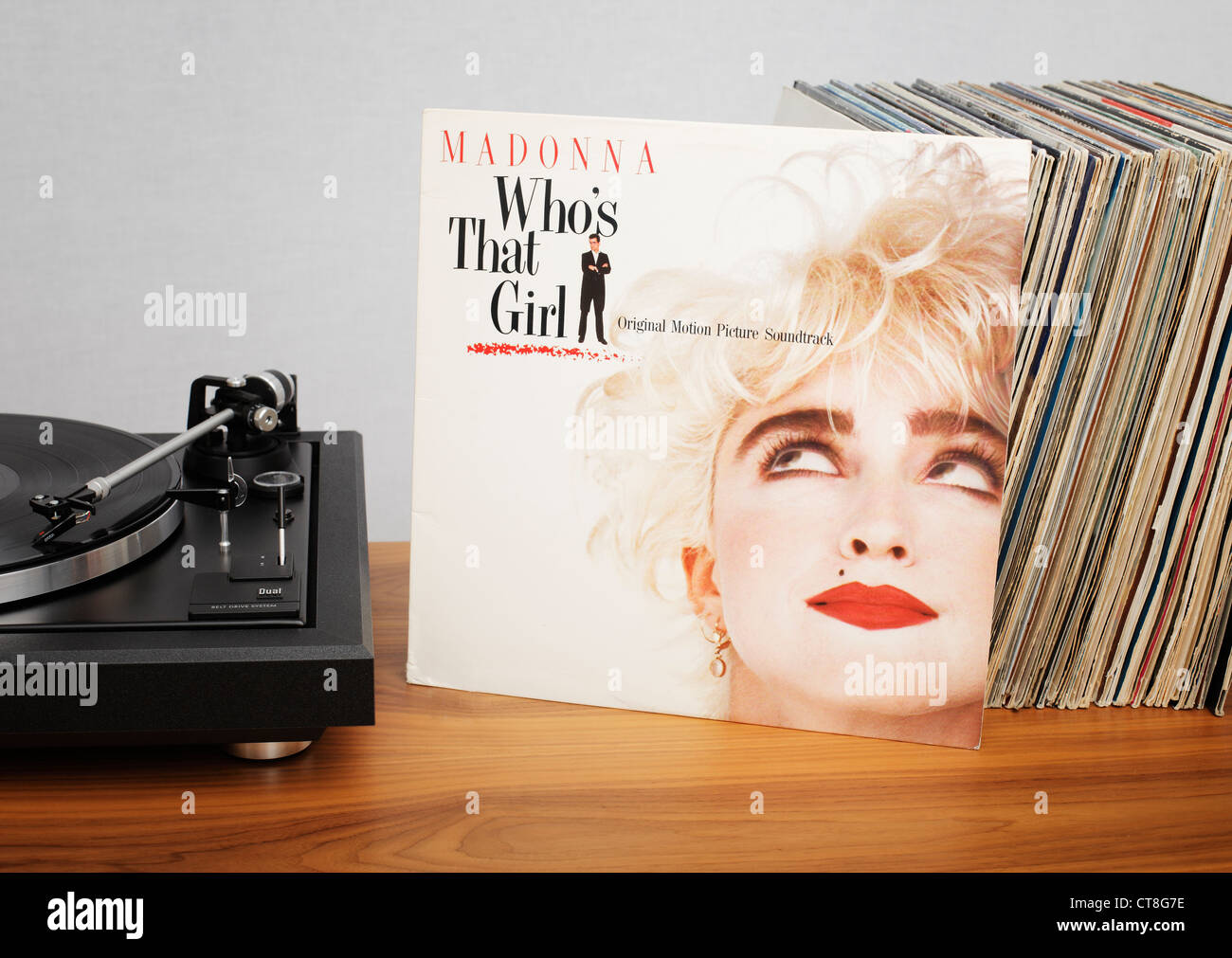 Whos, die Girl ist ein Soundtrack-Album. Stockfoto
