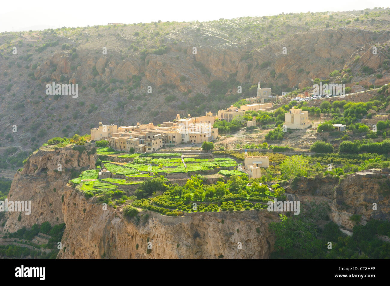 Dorf von Al Ayn, Saiq Plateau, westlichen Hajar-Gebirge, Oman Stockfoto
