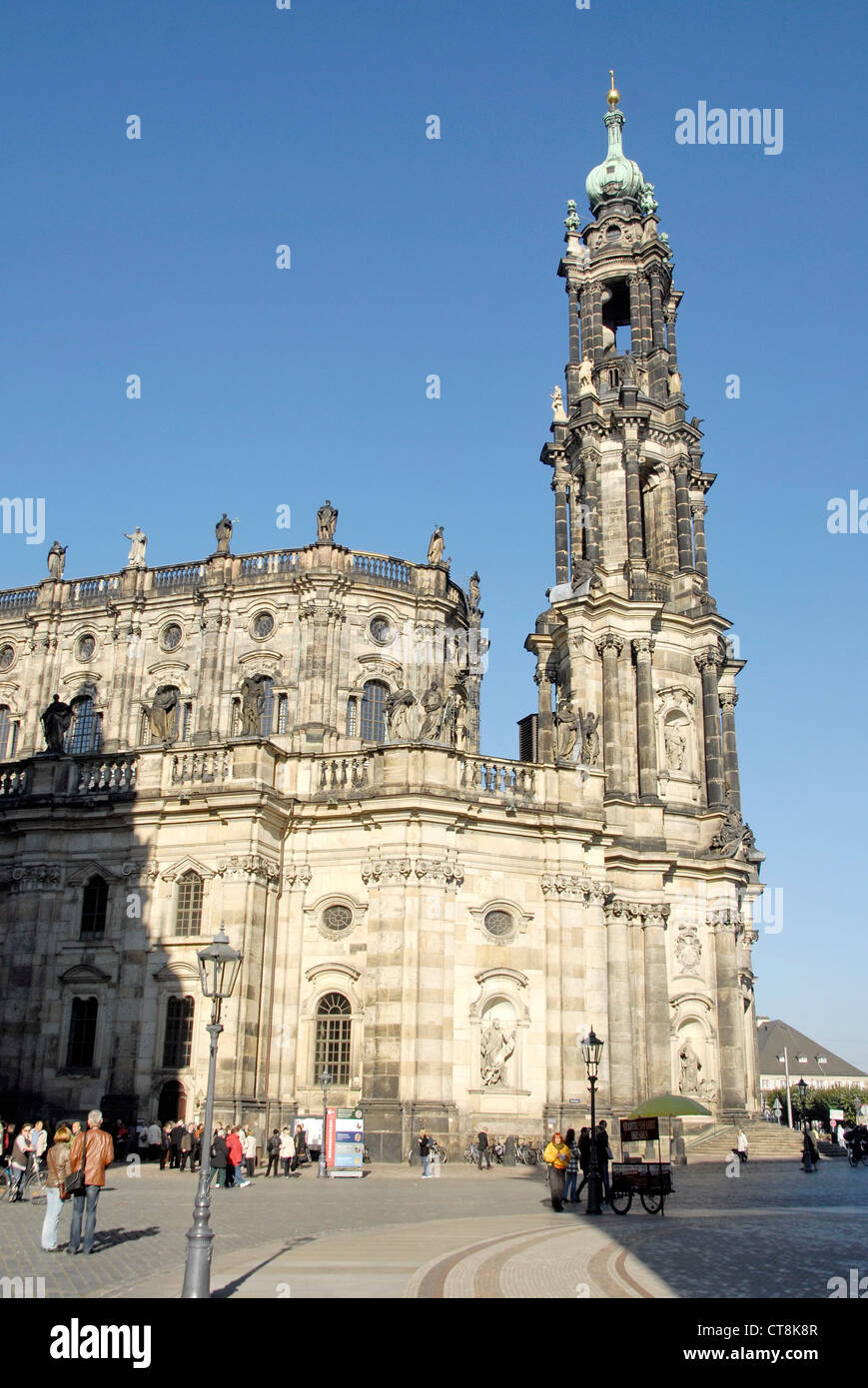 Rekonstruierten Gebäuden im Zentrum von Dresden, Deutschland Stockfoto