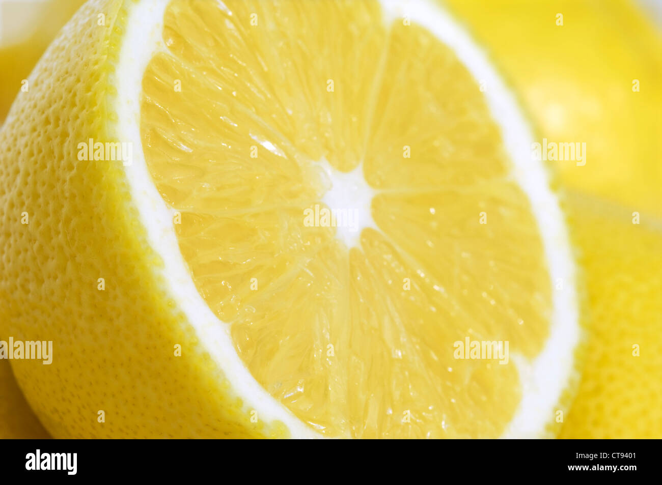 Citrus Limon, Zitrone Stockfoto