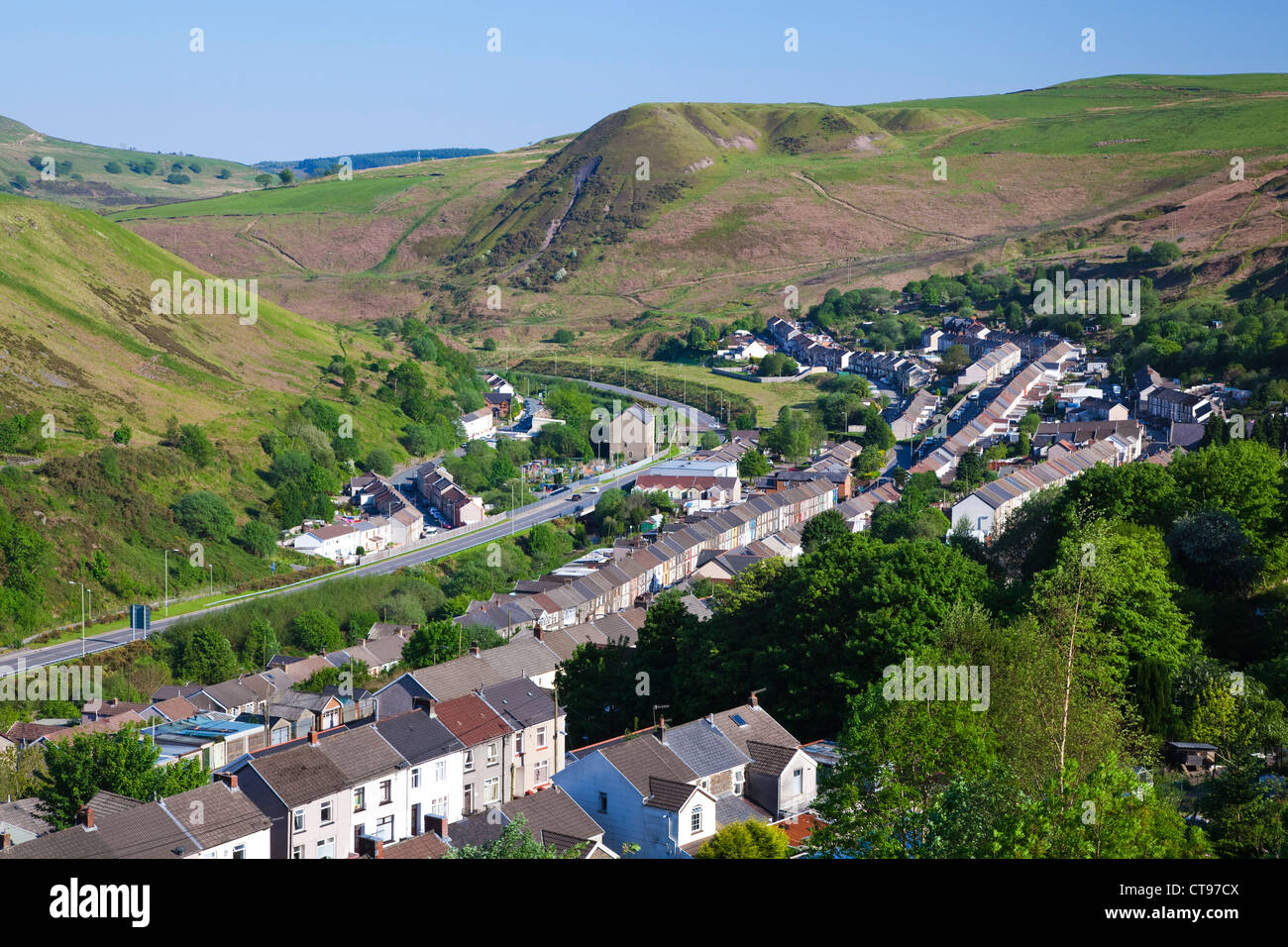 Rhondda Valley, South Wales, Großbritannien Stockfoto