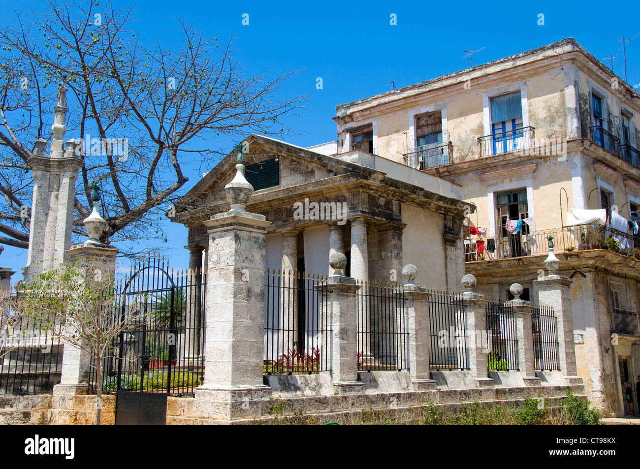 Kolonialen Gebäuden, La Havanna, Kuba Stockfoto