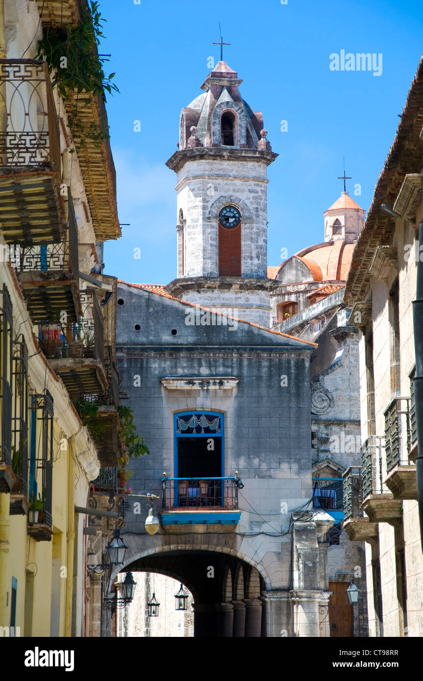 Kolonialen Gebäuden, La Havanna, Kuba Stockfoto