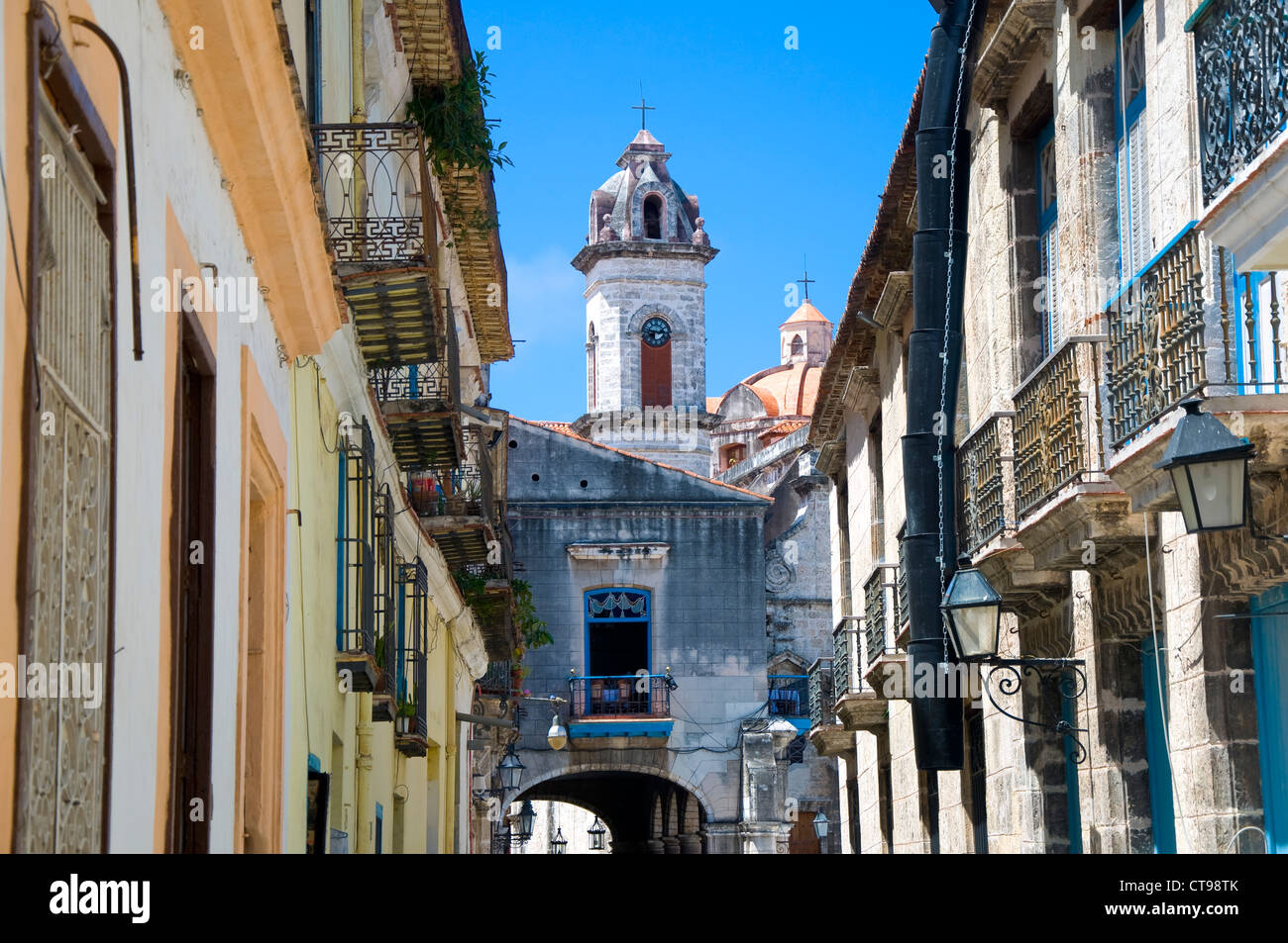Kolonialen Gebäuden, La Havanna, Kuba Stockfoto