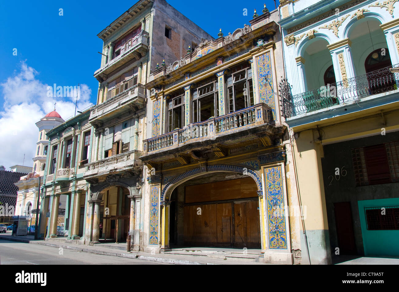Kolonialen Gebäuden, La Havanna, Kuba Stockfoto