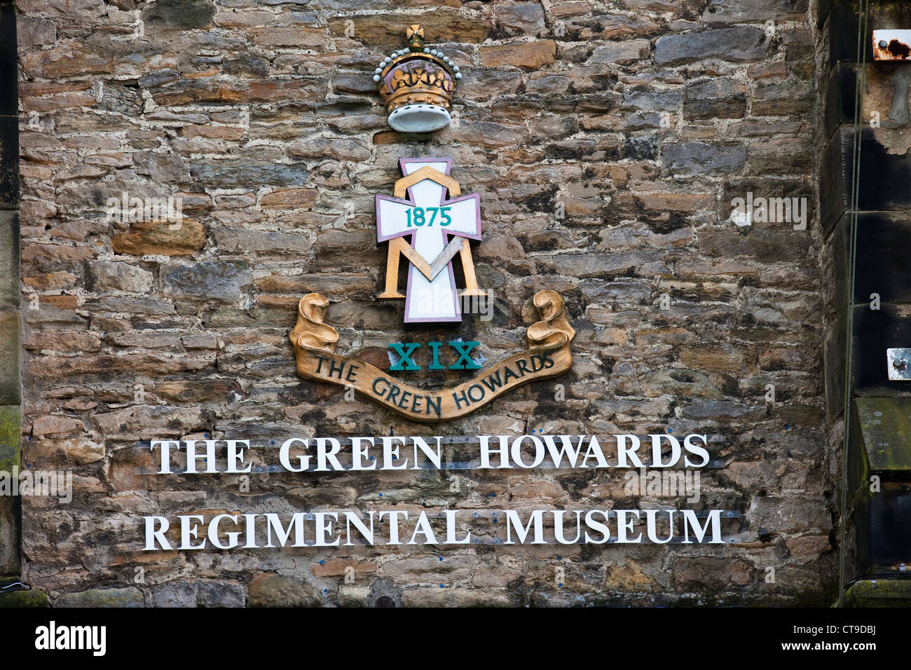 Grüne Howards  Regimentsmuseum Richmond, North Yorkshire, UK Stockfoto