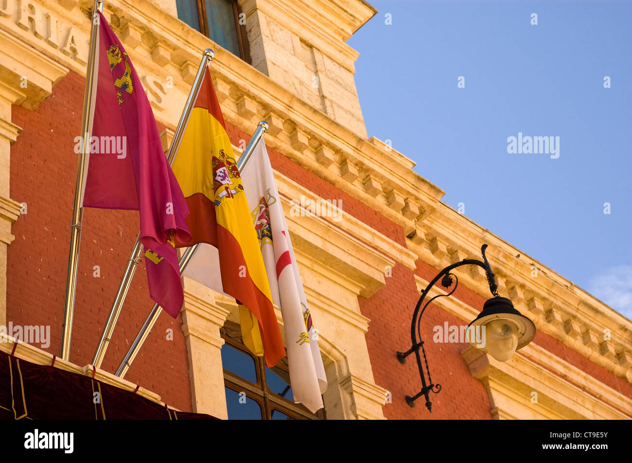 Altes Rathaus von Mazarron, Provence von Murcia, Spanien. Jetzt fungiert als ein Postamt.  Bilder April 2012 aufgenommen. Stockfoto