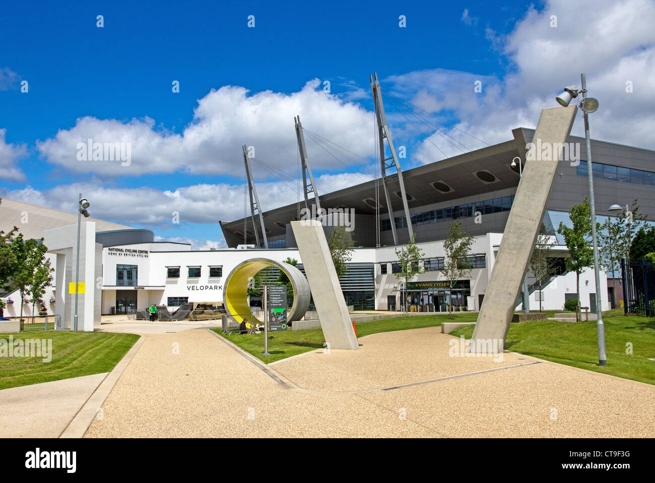 Nationalen Radsport Zentrum Velodrom + BMX Centre, Manchester, England, Großbritannien Stockfoto