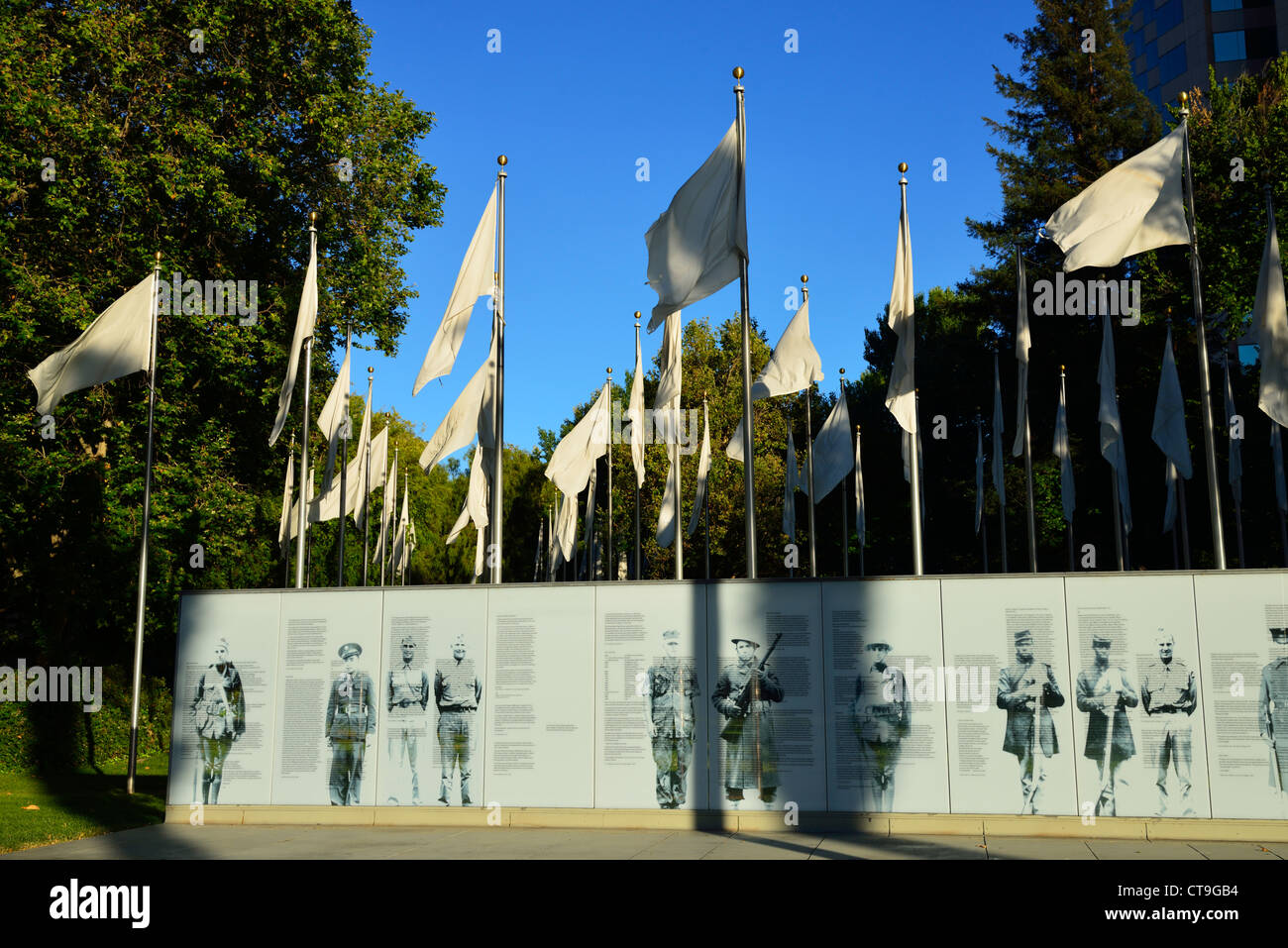 Veteran es Memorial in San Jose, Kalifornien Kalifornien Stockfoto