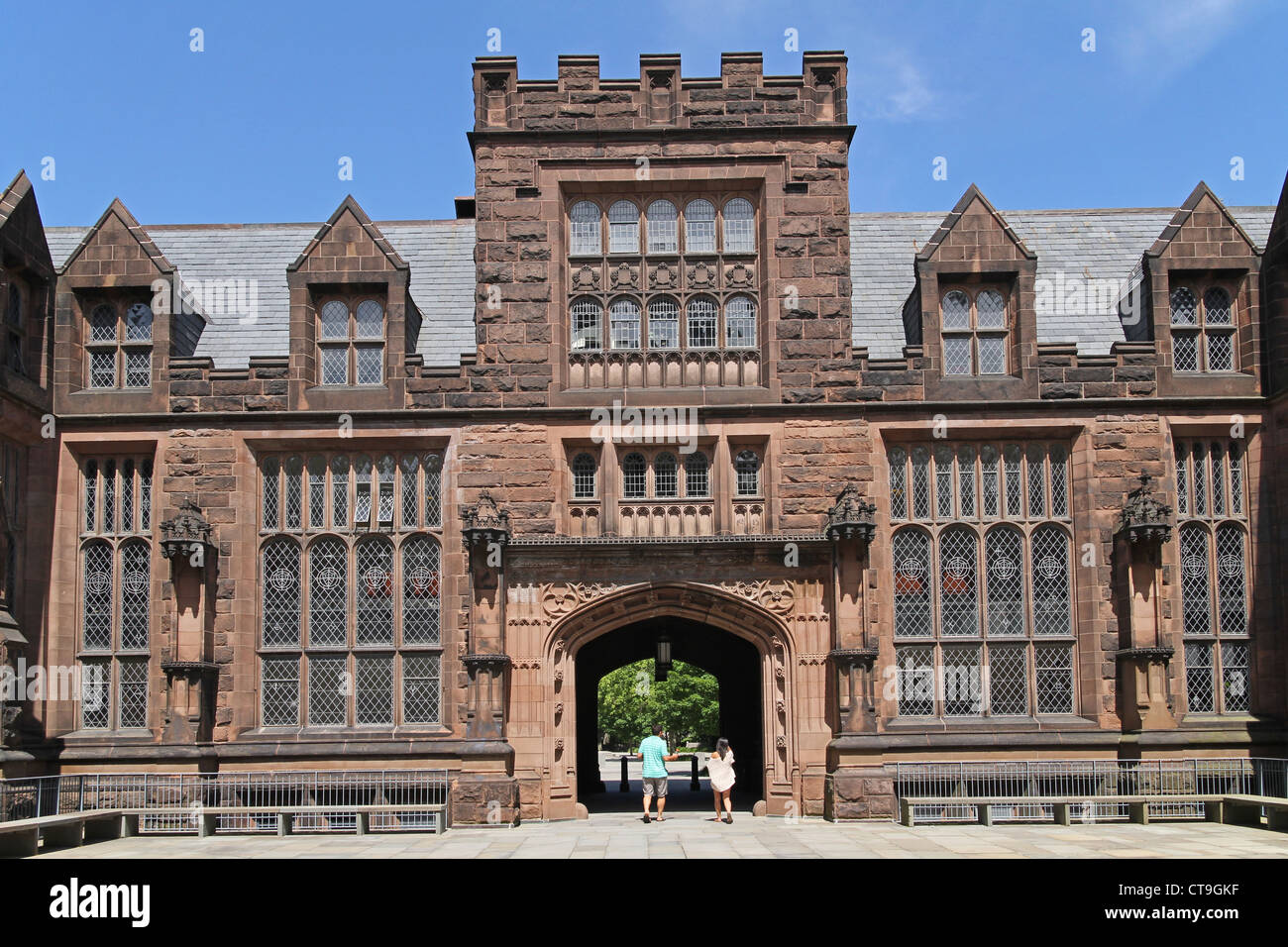 Princeton University, Gotik, Pyne Ostgebäude Stockfoto