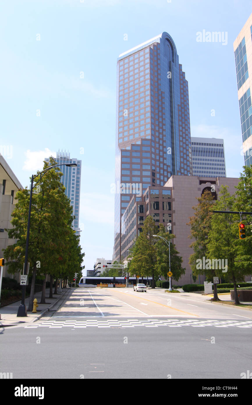 Innenstadt von Charlotte, North Carolina Stockfoto