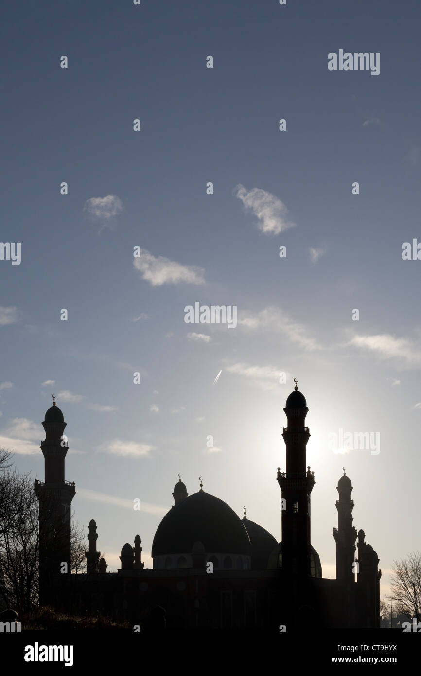 Suffa Tul Islam Zentralmoschee in Horton Park Avenue, Bradford. Stockfoto