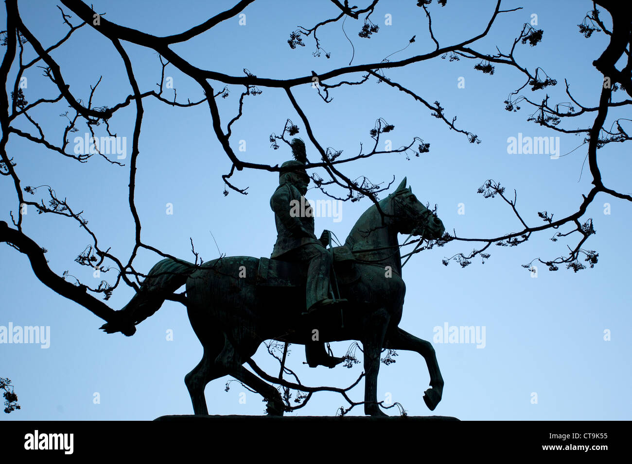 Statue von Prinz Komatsu Akihito, Ueno-park Stockfoto