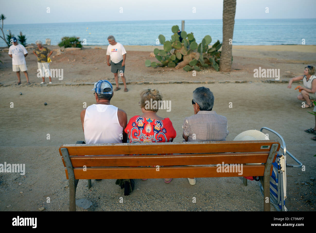 Boule Mojacar Strand Spanien Stockfoto
