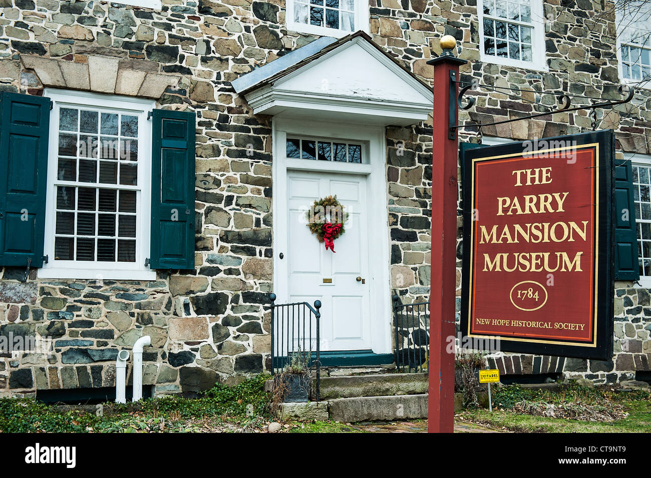 Parry Mansion Museum, New Hope, Pennsylvania, USA Stockfoto