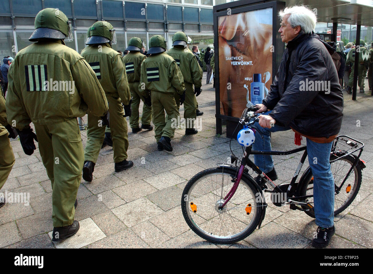 Berlin, Hans-Christian Stroebele (Bündnis 90/die grünen) Stockfoto