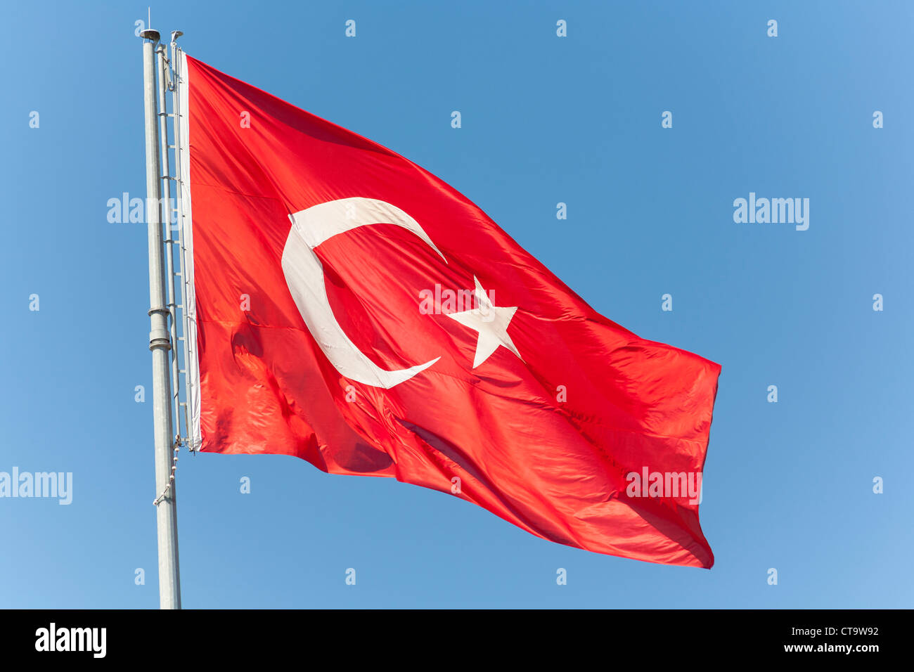 Türkische Flagge, Türkei Stockfoto