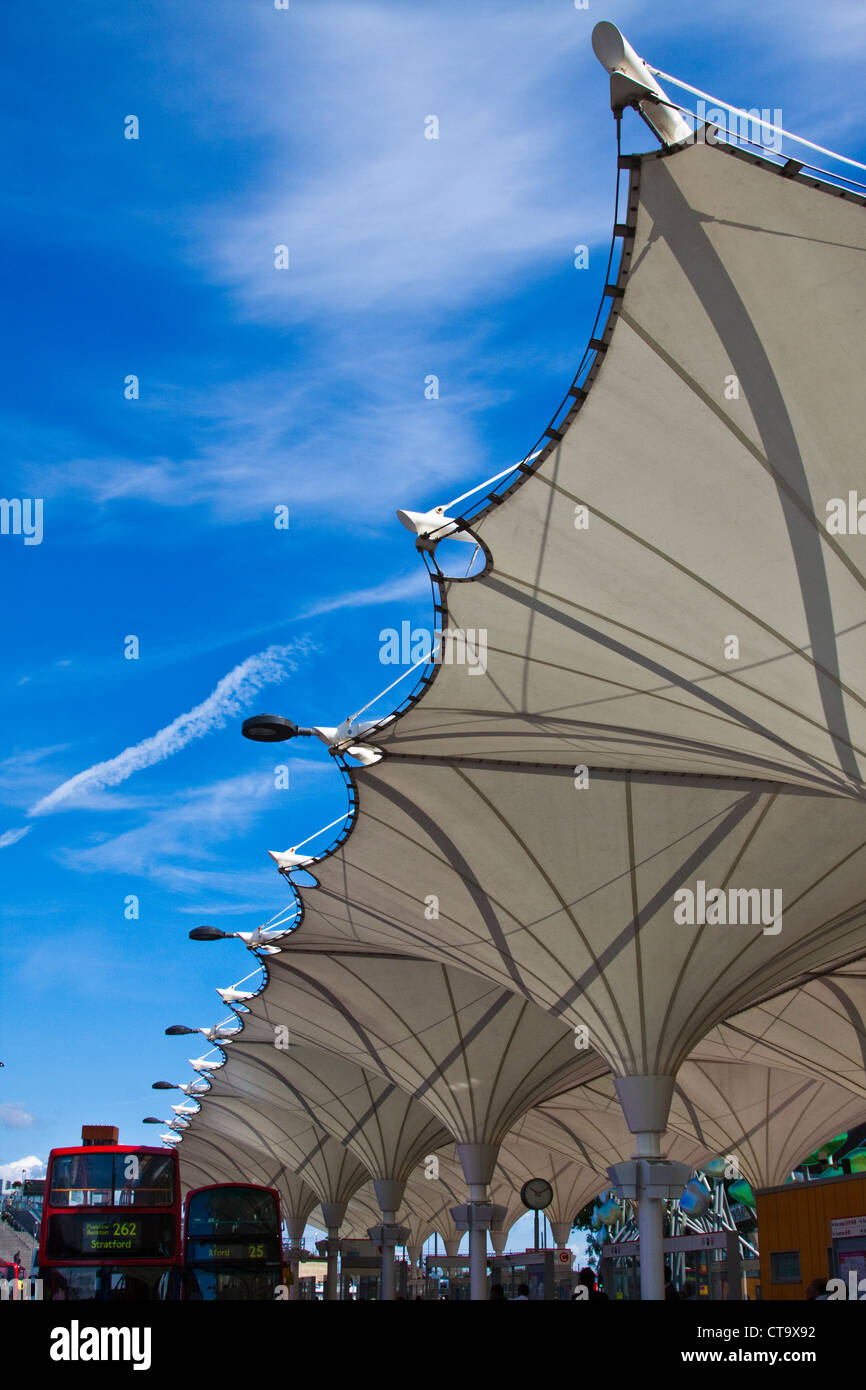 Bahnhof Stratford entfernt Stockfoto