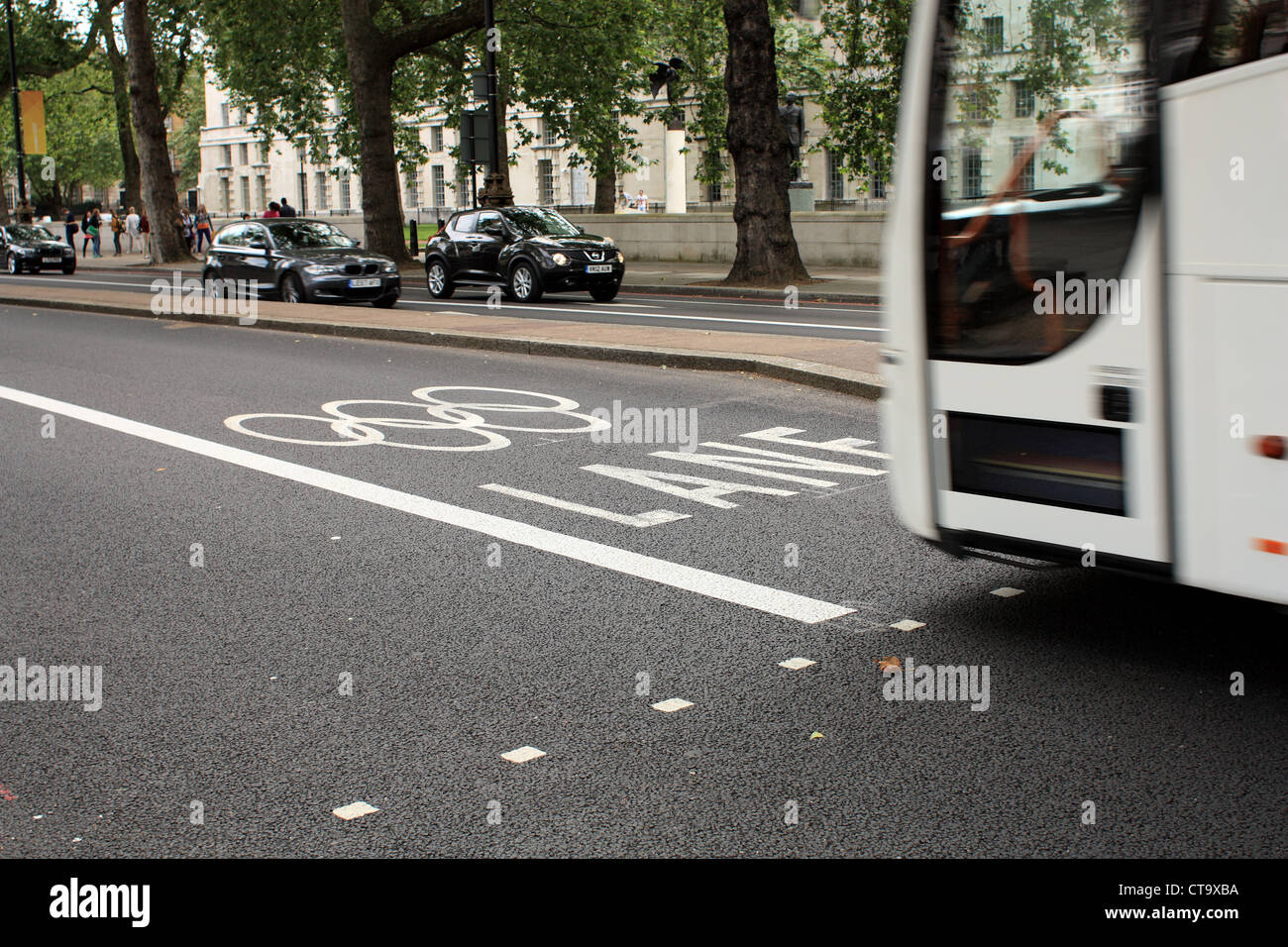 Olympic Lanes in westminster Stockfoto