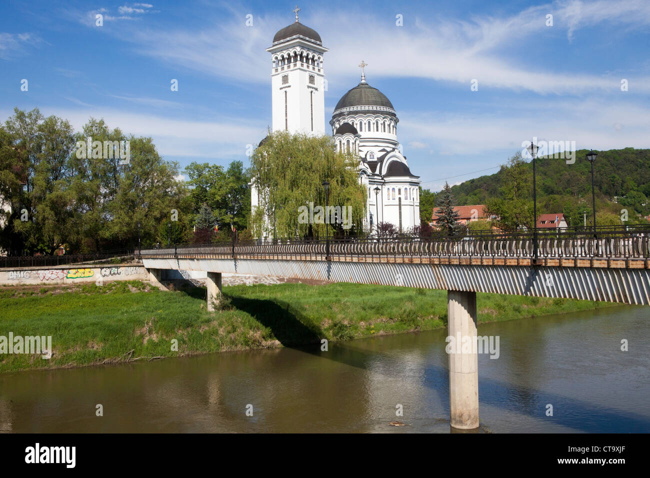 Kirche in Sighisoara, Karpaten Siebenbürgens, Târnava Mare Fluss Mureş Grafschaft, Rumänien, Osteuropa, EU Stockfoto