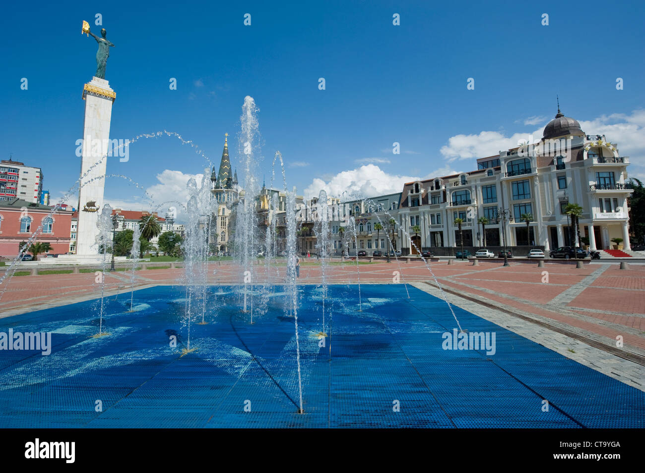 Europaplatz in Batumi, Georgien. Stockfoto