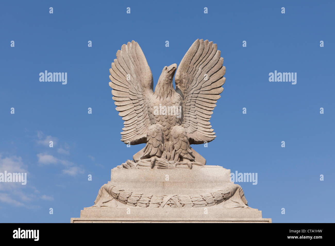 American Bald Eagle statue Stockfoto