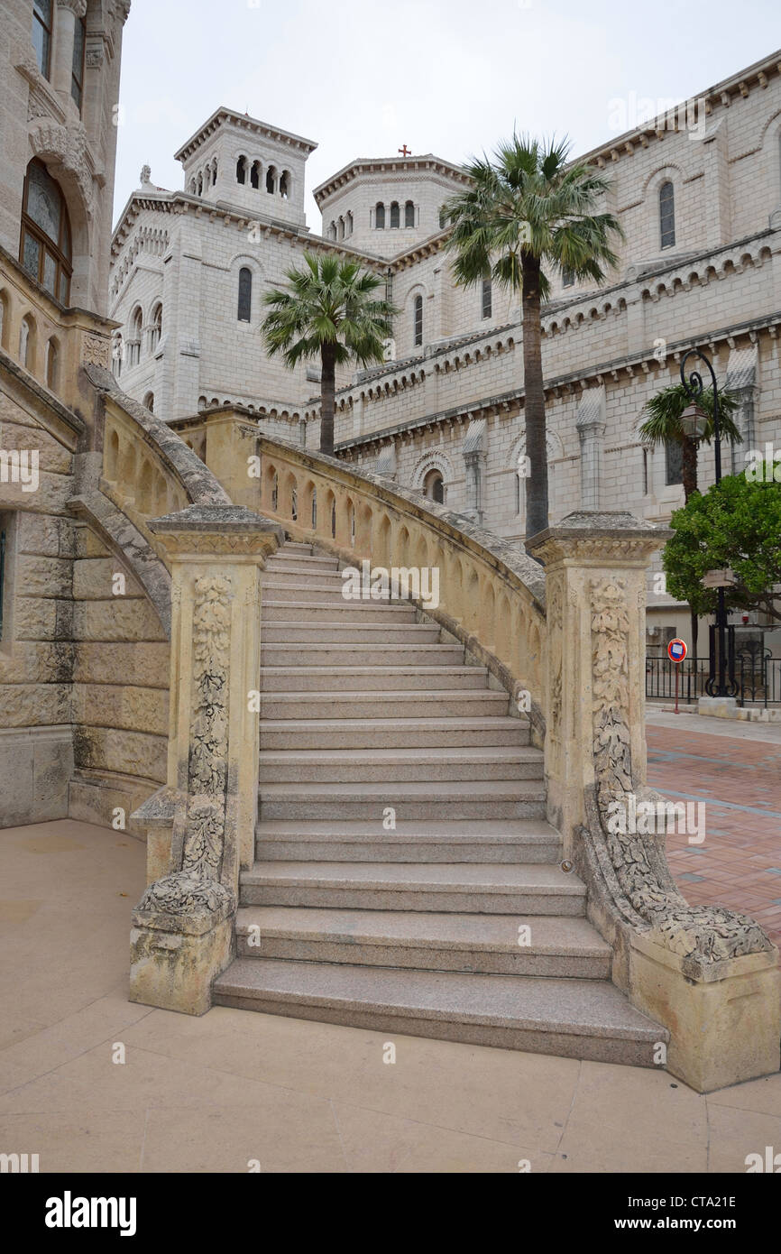 Die Kathedrale von Monaco (Sankt-Nikolaus-Kathedrale), Fürstentum Monaco, Monaco-Ville Stockfoto