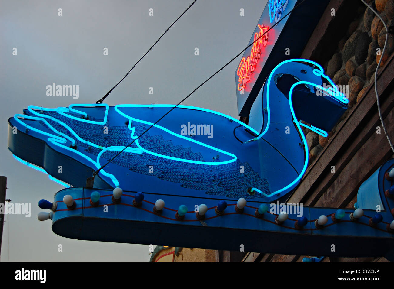 Rot Blaue Gans Saloon, Gardiner, Montana Stockfoto