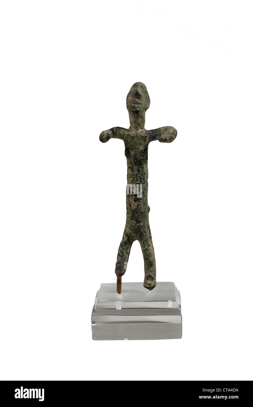 Kupfer, weibliche Figur 3. Jahrtausend v. Chr. Stockfoto