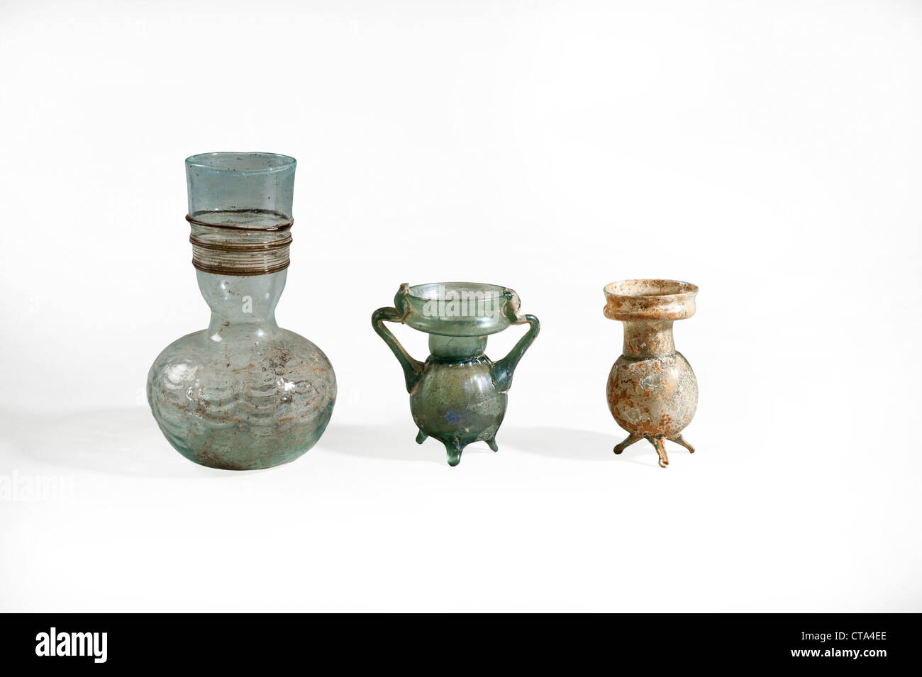 Glas-Container aus dem 4. Jahrhundert CE Stockfoto
