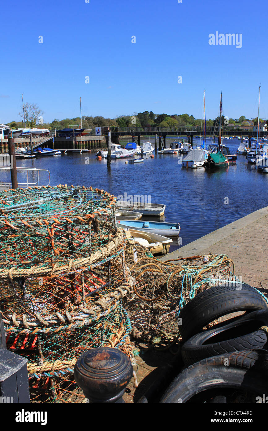 England Hampshire Lymington Fischerhafen Jeanetta Baker Stockfoto