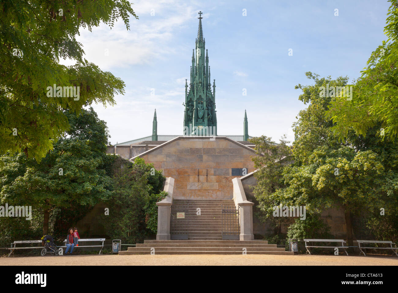 Preußischen Nationaldenkmal für die Befreiungskriege, Viktoriapark, Kreuzberg, Berlin, Deutschland Stockfoto
