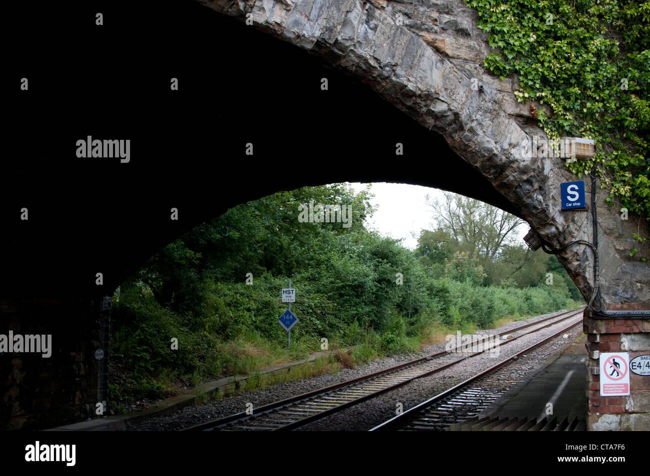 Eisenbahnbrücke Axminster Dorset UK Stockfoto