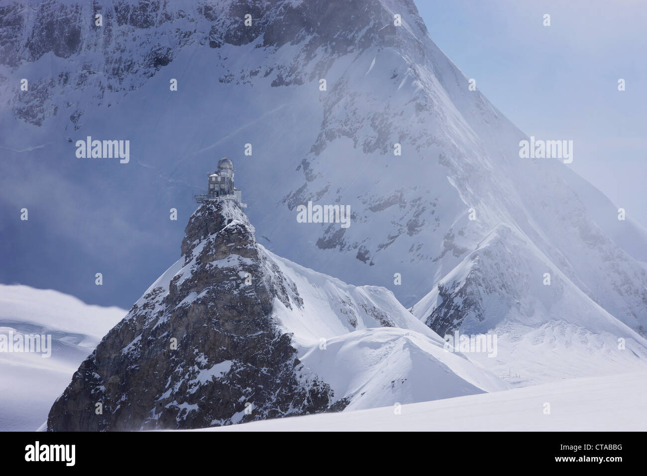 Sphinx-Observatorium auf Jungfraujoch, Grindelwald, Berner Oberland, Schweiz Stockfoto