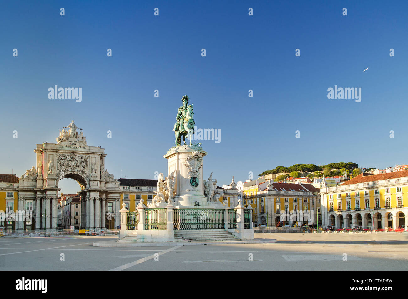 Praca Comercio Platz Lissabon portugal Stockfoto