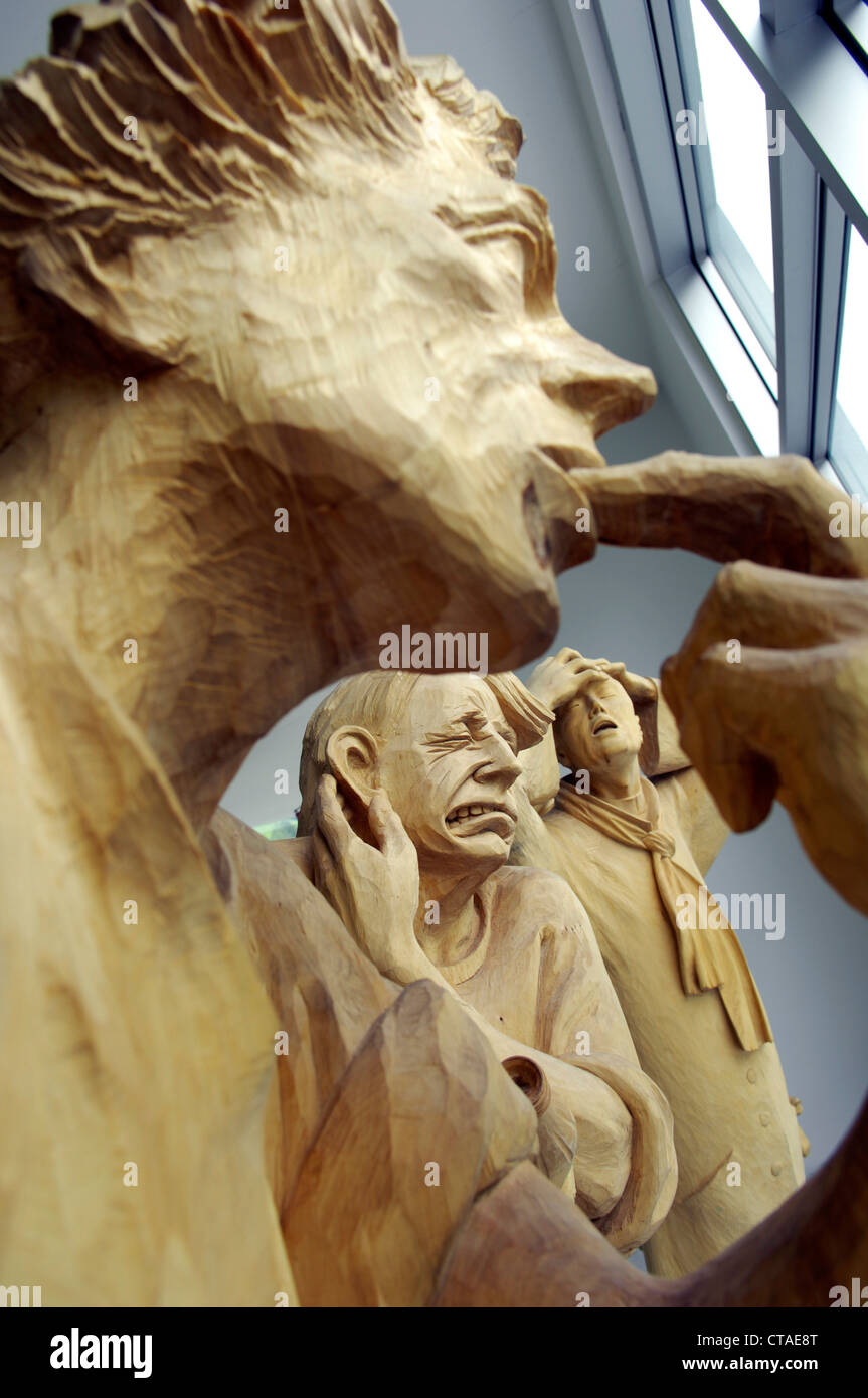 Gardena Handwerk, Val Gardena, Valle Isarco, Südtirol, Trentino-Alto Adige, Italien Stockfoto