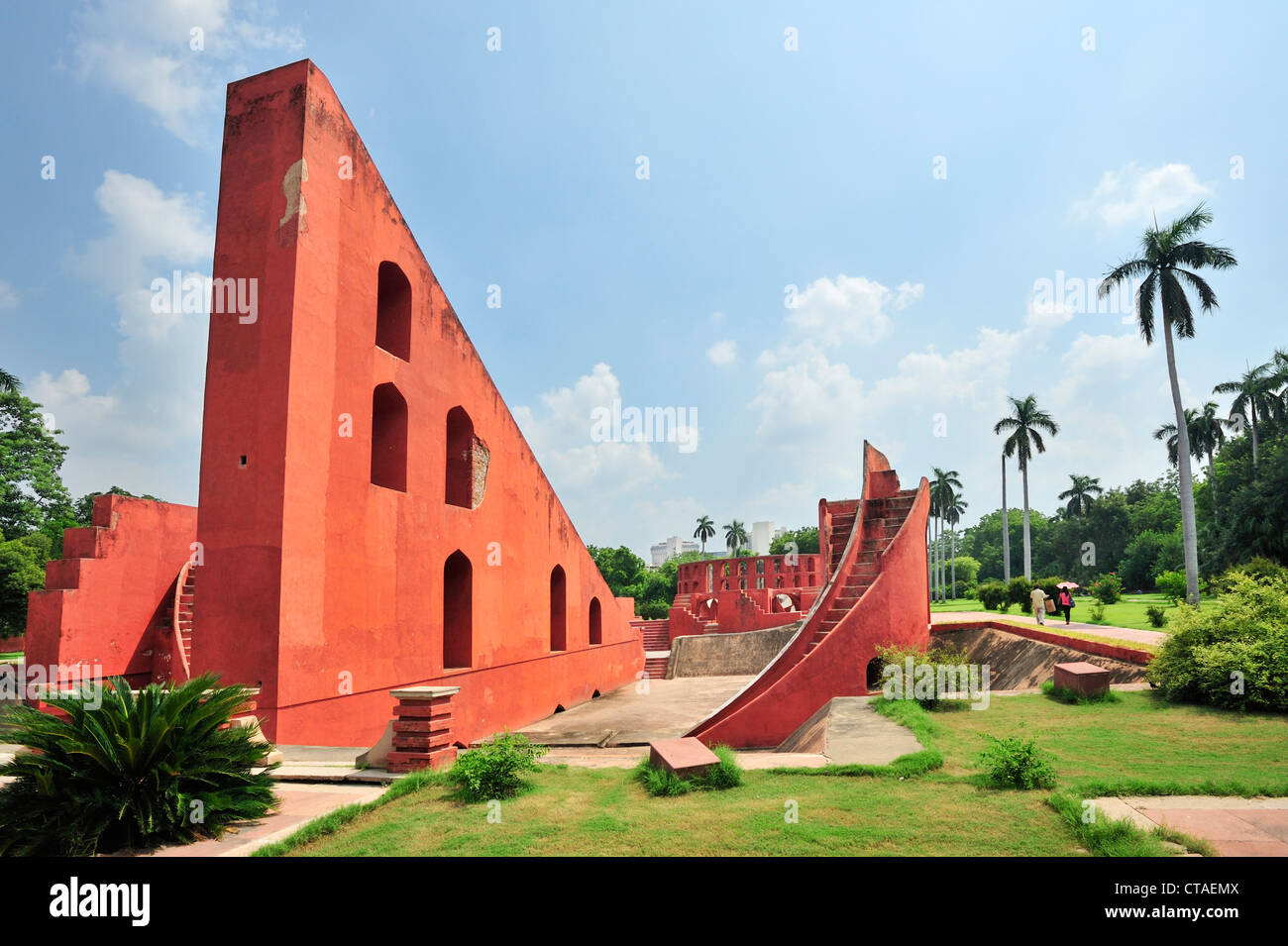 Observatorium Jantar Mantar, New Delhi, Delhi, Indien Stockfoto