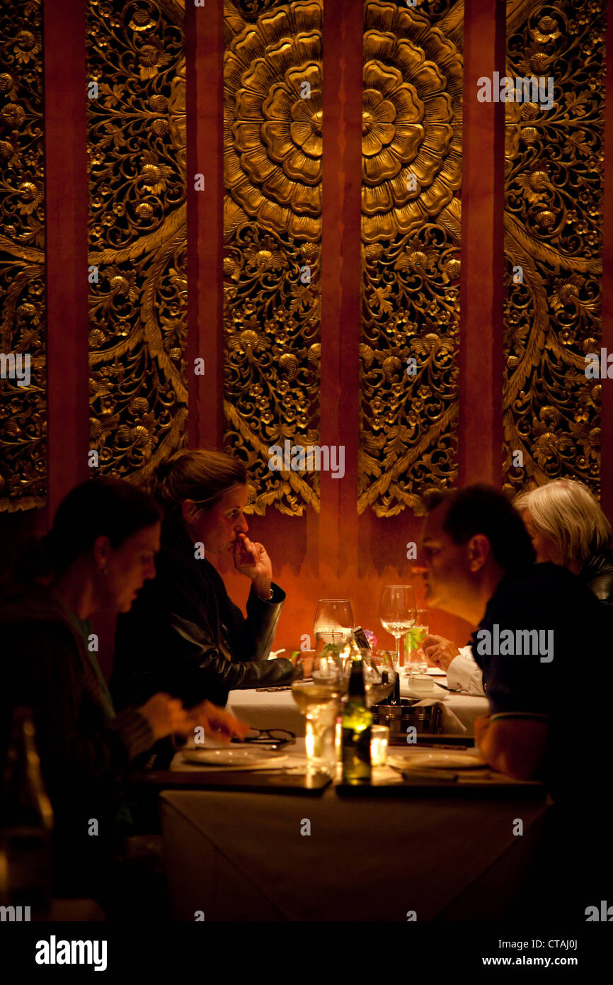 Restaurant Eindruck bei den Gästen, RSA, Restaurant Kitima, Hout Bay, Western Cape, Südafrika, Afrika Stockfoto