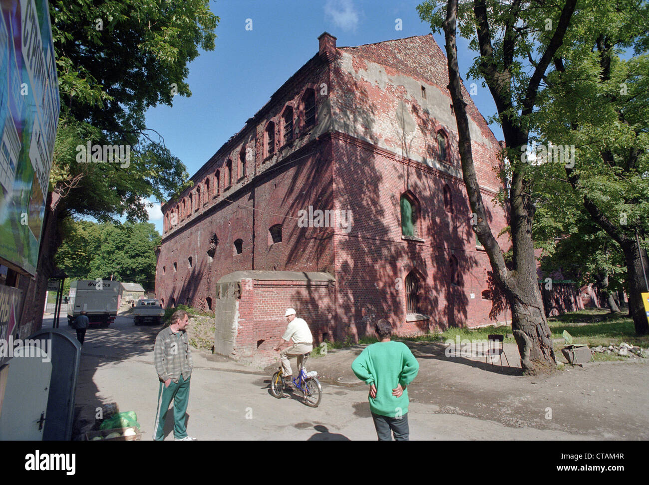 Altes Lagerhaus aus deutscher Zeit, Kaliningrad, Russland Stockfoto